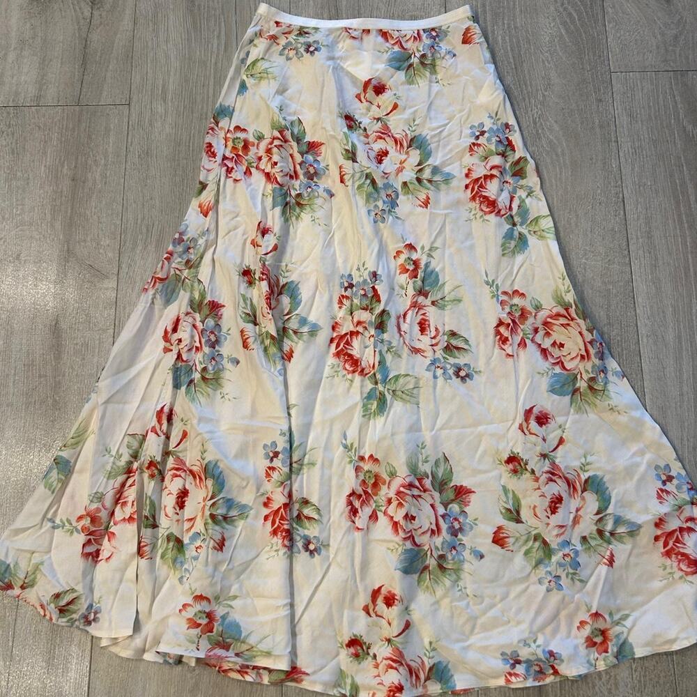 Ralph Lauren floral fence maxi skirt. Size 4